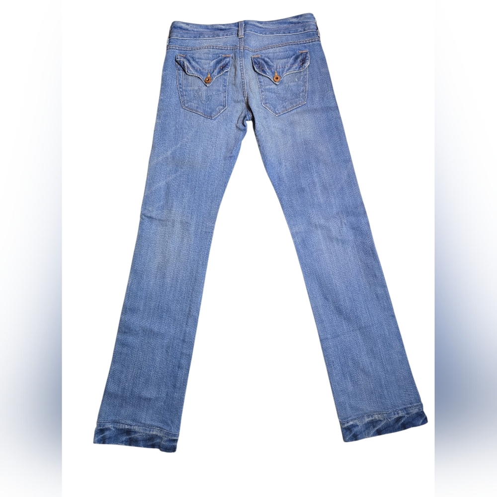 AG Adriano Goldschmied Y2K‎ Low Rise Straight Leg Jeans Button Fly Denim 26 - Picture 8 of 9